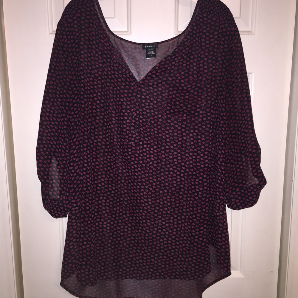 Torrid Lip Print Top